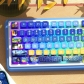Artists 104+18 Clear PC+PBT Dye-subbed Pudding Jelly Keycaps Set MSA Profile Mechanical Keyboard